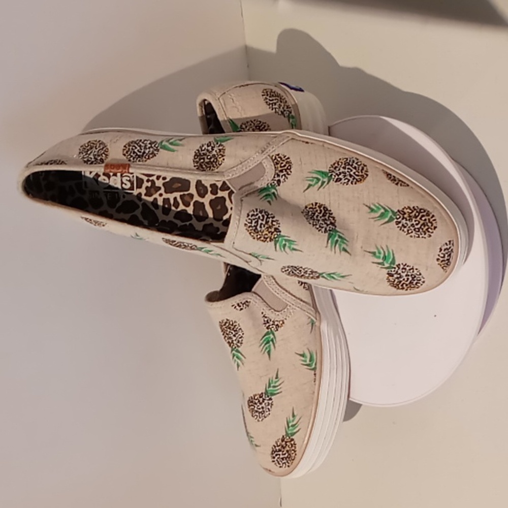NWT - Keds - Pineapple - Canvas Slip on Sneaker/Loafer - Women's size 11
